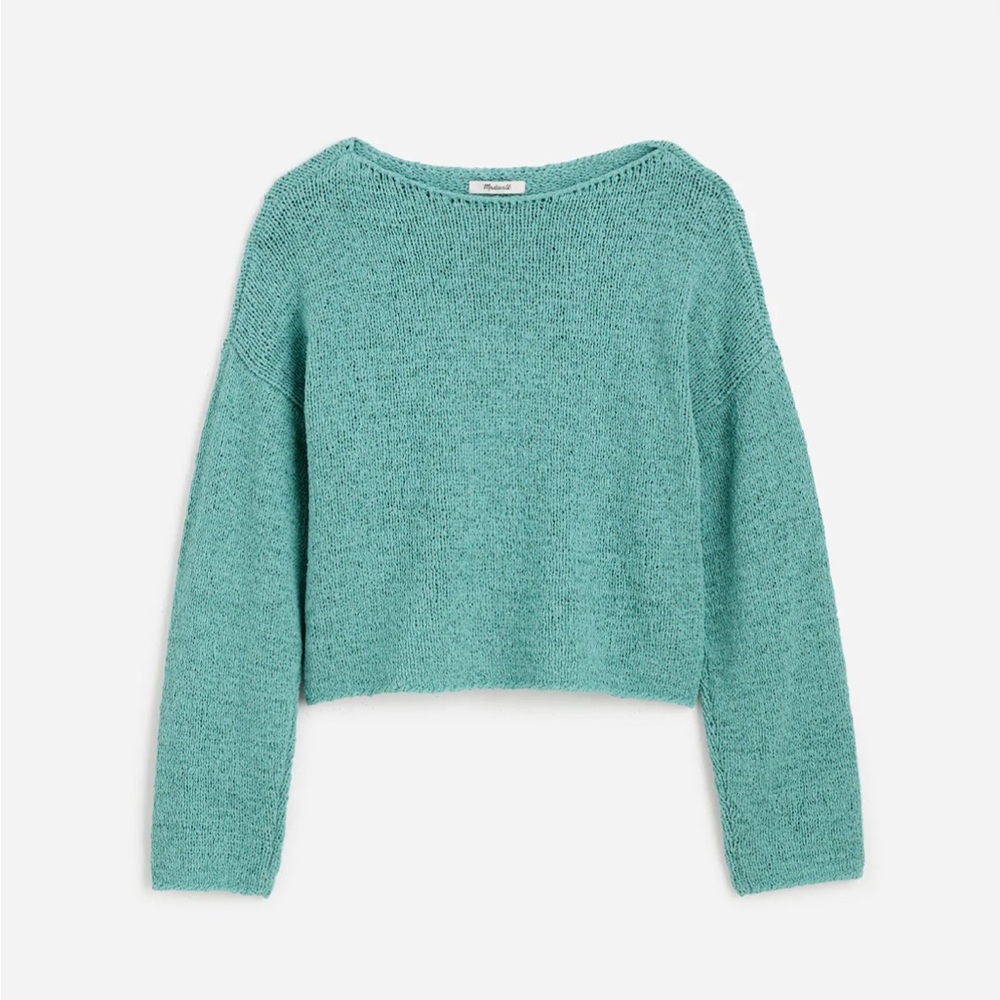 Madewell Teal Crew Neck Sweater